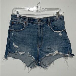 Abercrombie & Fitch High Rise The Cutoff Denim Short 28/6
